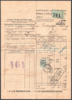 1914 Első cs. k. szab. dunagőzhajózási társaság számla