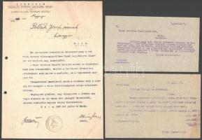 1922-1927 Magyar Minimax Részvénytársaság levele, árjegyzéke, stb., összesen: 5 db