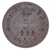 Ausztria 1858A 5kr Ag "Ferenc József" T:2 Austria 1858A 5 Kreuzer Ag "Franz Joseph&qu...
