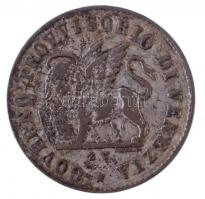 Olasz Államok / Velence / Forradalom 1848ZV 15c Ag T:2- patina Italian States / Venice / Revolution 1848ZV 15 Centesimi Ag C:VF patina C#184