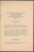 1932 Pest-Pilis-Solt-Kiskun Vármegye Lótenyésztési Szabályrendelete. Bp., 1932. Füzet papír kötésben