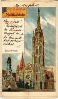 1899 Budapest I. Mátyás templom. Back & Schmitt litho s: Rosenberger  (EK)