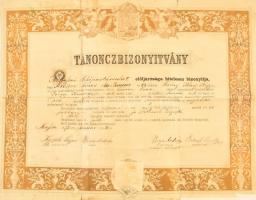 1878 Kassai pék iparos bizonyítványa. 1883 Patkoló kovács részére szóló díszes oklevél (szakadt)