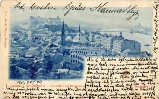1903 Budapest I. Kilátás a Gellérthegyről. Divald Károly 3. (EK)
