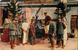 Die Hunger-Abwehrkanone. Der europäische Krieg 1914/16. Nr. 134. / WWI The starvation defense cannon Austro-Hungarian K.u.K. military, field kitchen (EK)