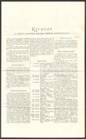 1896 Kivonat az 1896-iki ezredéves oroszágos kiállítás szabályzatából 4p + Bejelentési ív a kiállítá...