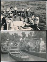 cca 1910-1940 7 db halászattal kapcsolatos fotó kb 16x12 cm