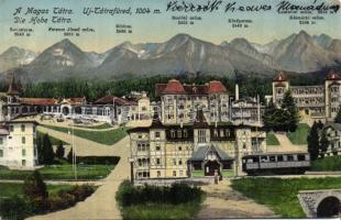 Új-Tátrafüred Hotel and tram (EK)