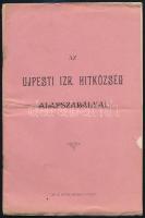 1891 Az Ujpesti Izraelita Hitközség alapszabályai 14p.