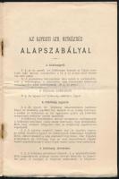 1891 Az Ujpesti Izraelita Hitközség alapszabályai 14p