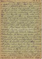 1942 Krausz Sándor zsidó 504/3 hadtáp KMSZ (közérdekű munkaszolgálatos) levele a szintén munkaszolgá...