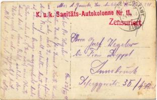 1918 K.u.K. Sanitäts-Autokolonne Nr. 11. K.u.k. Autotruppe / Austro-Hungarian military Red Cross amb...
