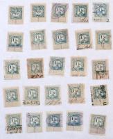 Több mint 3000 db okmánybélyeg 135 lapon, érintetlen tétel