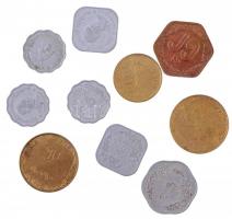Mianmar 10db-os vegyes fémpénz tétel T:2,2- Myanmar 10pcs of various metal coins C:XF,VF