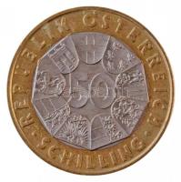 Ausztria 2001. 50Sch Bi "Búcsú a schillingtől" T:1
Austria 2002. 50 Schilling Bi "Fa...