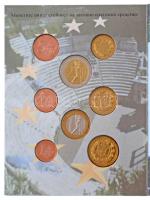 Bulgária 2004. "Olimpiai Euro Próbaveretek" 1c-2E (8xklf) fémpénz szettben, díszkiadás T:1...