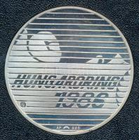 Fülöp Zoltán (1951-) 1986. Hungaroring - Forma 1 Első Magyarországi Grand Prix Ag emlékérem ÁPV dísztokban (16,17g/0.925/32mm) T:PP kis patina