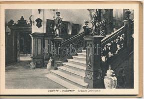Trieste, Trieszt, Trst; - képeslapfüzet 10 lappal a Miramare kastélyról / postcard booklet with 10 c...