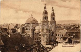 1910 Nagyszeben, Hermannstadt, Sibiu; Gr. or. Kathedrale / Görögkeleti ortodox székesegyház. Jos. Drotleff / Greek Orthodox cathedral (EK)