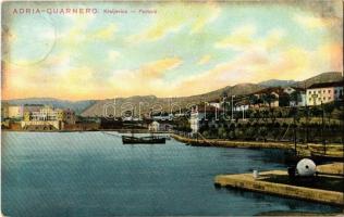 1905 Portoré, Kraljevica (Adria-Quarnero); port. Ed. Feitzingers Kunst-Verlag. No. 3. (fl)