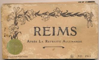Reims, Apres la retraite allemande - postcard booklet with 24 postcards