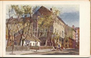 Budapest. A régi Budapest 5. sorozat. Kiadja a Műemlékek Országos Bizottsága - képeslapfüzet 13 képe...