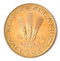 1948. 20f Cu-Al "citromsárga" artex veret T:1- Adamo F4