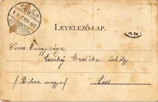 1899 Enying, Református templom, látkép (fa)