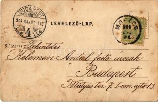 1904 Mohács, mohácsi vízhordó leányok. Kiadja Weiser Miksa (kis szakadás / small tear)