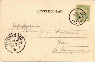 1903 Várpalota, vár Mátyás király idejéből. Kiadja Pósa Endre