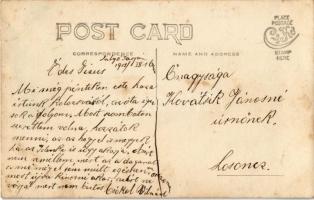 1913 Parádfürdő, csoportkép. photo