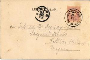 1899 Szombathely, Bagolyvár, kastély. Apfel H. C. + "SZOMBATHELY P.UDV. DÉLELŐTT" (EK)