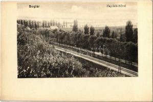 1916 Balatonboglár, vasútvonal hajókikötővel. Kiadja Grisz Ignác