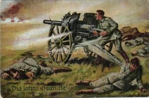 Az utolsó gránát, ágyú, VVI katonai, Die letzte Granate / the last grenade, cannon, WWI military
