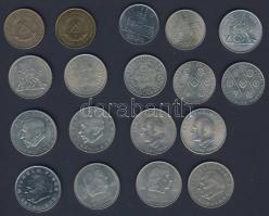 NDK 1969-75. 5M (4x) 2klf, 10M (6x) 3klf, 20M (8x) 4klf T:2,2/3 Összesen 18db!