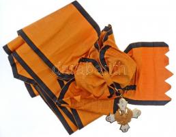 Görögország ~1930. "Görög Főnix Rend Nagy Parancsnoki Kereszt" eredeti vállszalagon, erede...