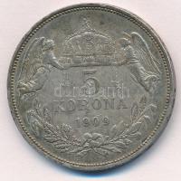 1909KB 5K Ag "Ferenc József" T:2- patina, ph. Adamo K7