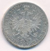 Ausztria 1860A 1Fl Ag "Ferenc József" T:2 Austria 1860A 1 Florin Ag "Franz Joseph&quo...