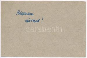 Kecskemét 1848?  20kr utalvány múzeumi másolata (copy of necessity note) T:I-