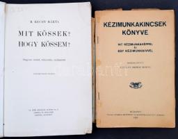 2 kézimunkával kapcsolatos nyomtatvány: Kézimunka kincsek könyve. Mit kössek, hogy kössem