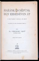 Dr. Cholnoky Jenő: Hazánk és népünk egy évezreden át. A magyarság hajdan és most. Bp.,é.n., Somló Bé...