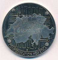 Svájc DN "100.-banknote seit 1995" fém emlékérem 100Fr svájci bankjegy multicolor képével ...