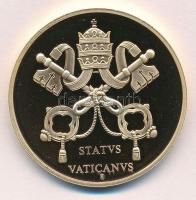 Vatikán 2005. "XVI. Benedek" aranyozott réz emlékérem tanúsítvánnyal (40mm) T:PP
Vatican ...