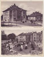 Cegléd, Horthy Miklós nyilv. jell. kórház, gazdasági épület és park a főépülettel - 2 db régi képeslap / 2 pre-1938 postcards
