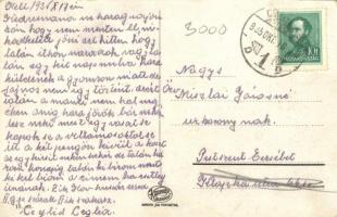 1935 Cegléd, Árpád fejdelem m. kir. 11. honvéd huszárezred laktanyája, udvar, istálló belső (fa)