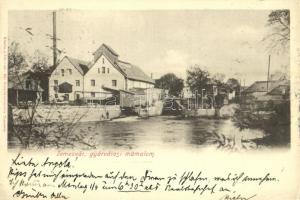 1901 Temesvár, Timisoara; Gyárvárosi műmalom. Kiadja Polatsek-féle könyvkereskedés / Fabrica mill