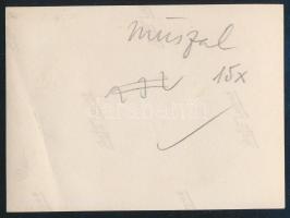 cca 1930 Kinszki Imre (1901-1945) budapesti fotóművész hagyatékából 1 db vintage fotó, a szerző álta...