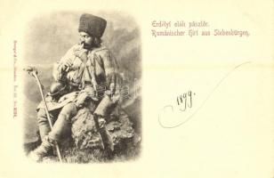 Erdélyi oláh pásztor / Rumänischer Hirt aus Siebenbürgen / Transylvanian Romanian shepherd, folklore