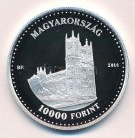 2014. 10.000Ft Ag "Ybl Miklós születésének 200. évfordulója" tanúsítvánnyal T:PP