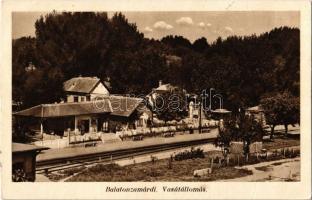 1937 Zamárdi, Vasútállomás (gyűrődés / crease)